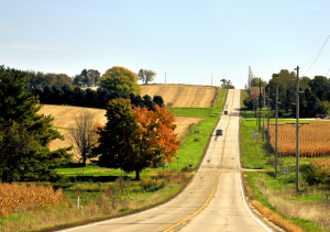 Country roads in Michigan