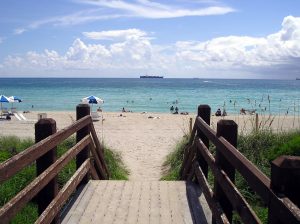 Great beach view in Miami Beach, Florida