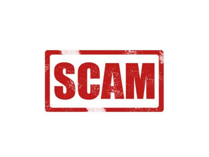 Red Scam Sign