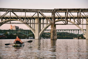 River kayaking in Tennessee