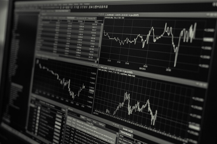 Line graph and market trends